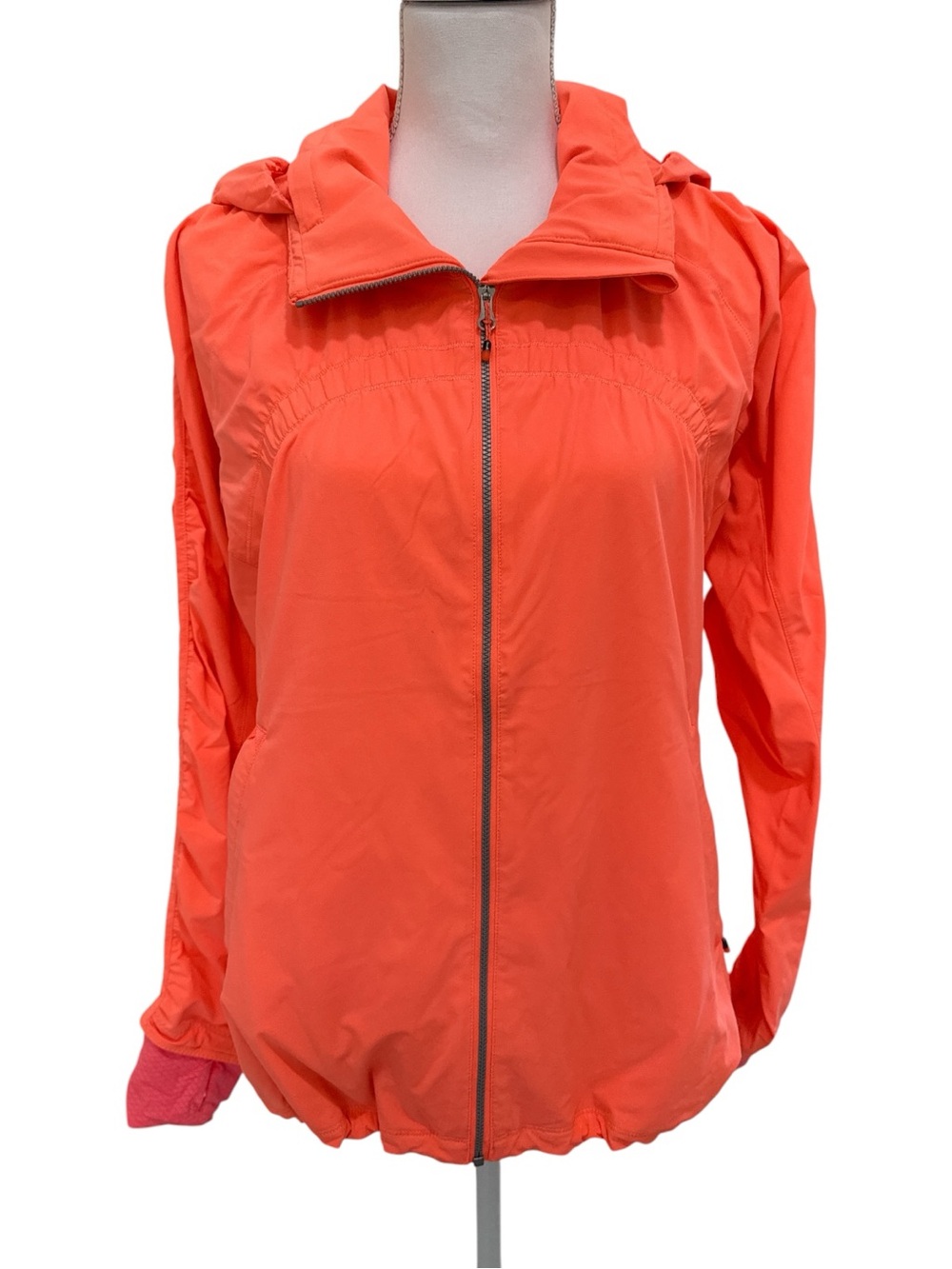 Lululemon Athletica Neon Coral Gather Me Slightly Jacket Size 8